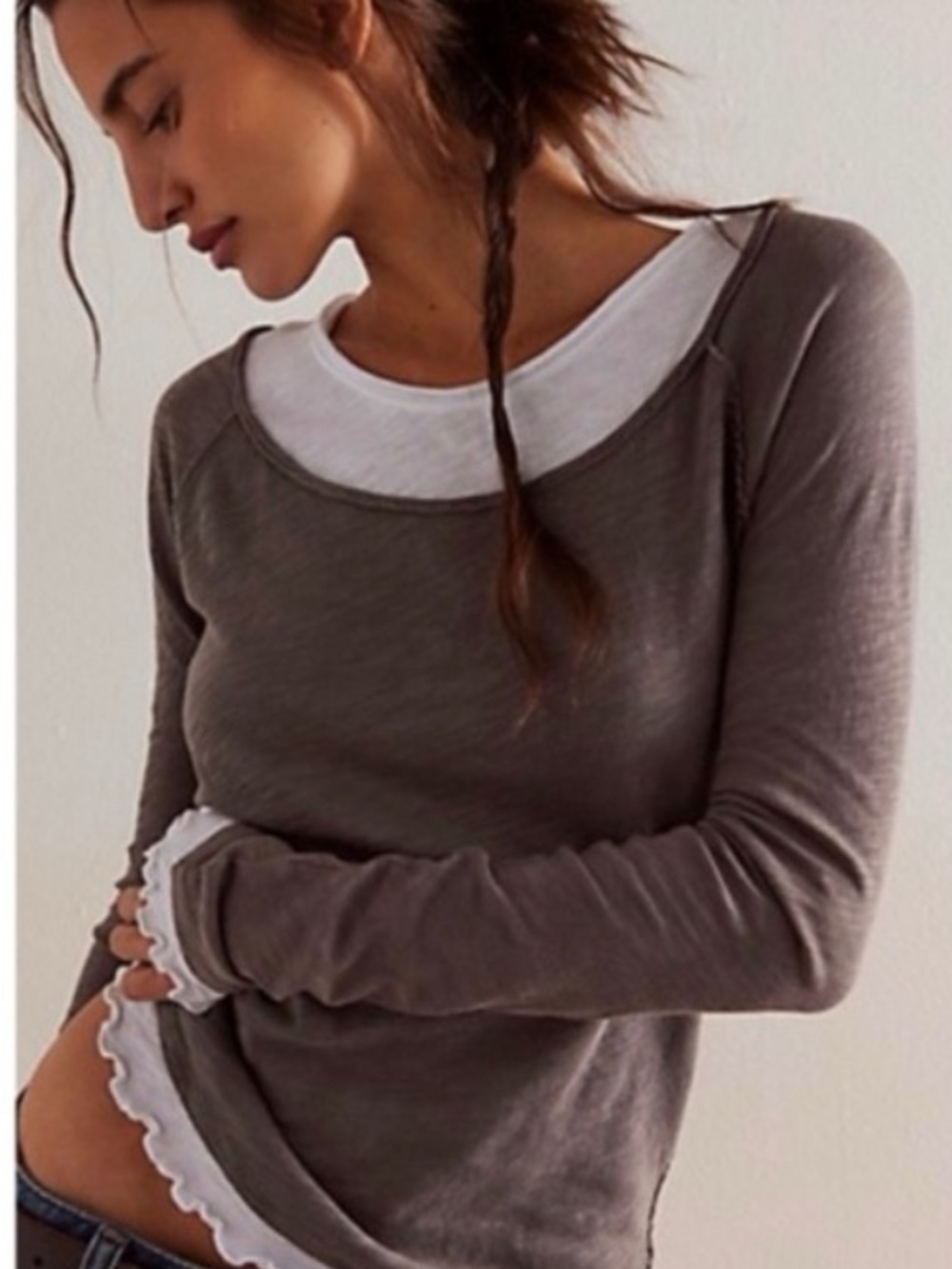 We The Free Layered-Look Twos a charm long Sleeve Top